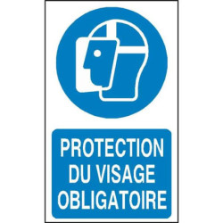 Panneau Protection Visage Obligatoire - Signalétique Sécurité