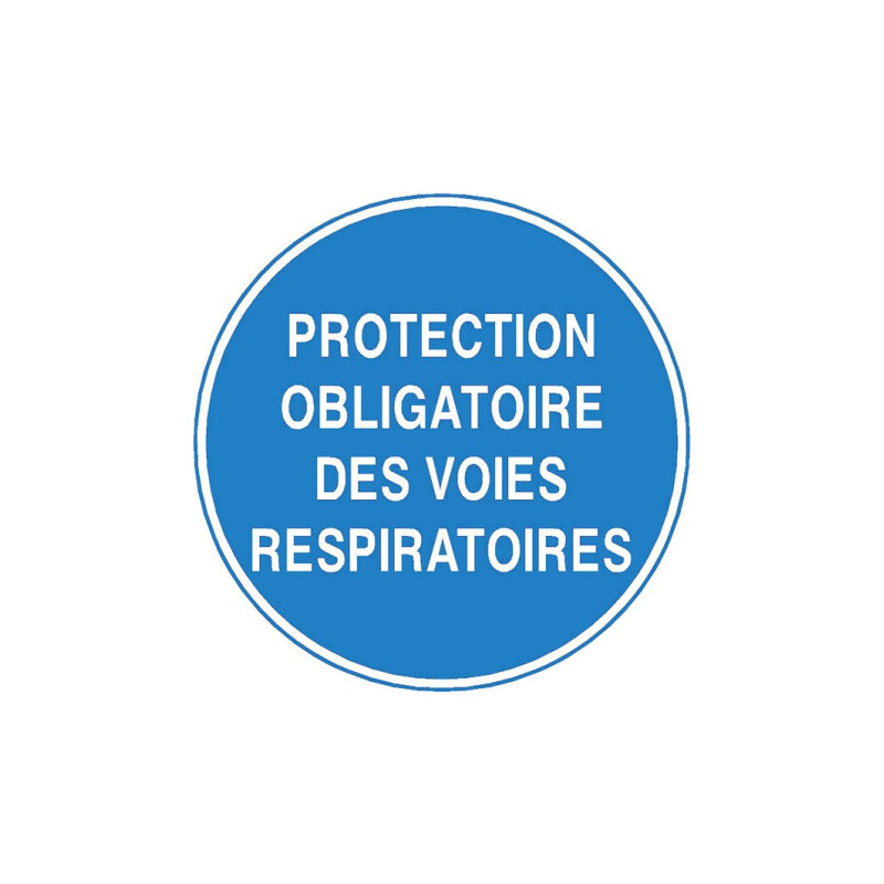 Panneau Obligation Protection Respiratoire | Zone-Print.fr