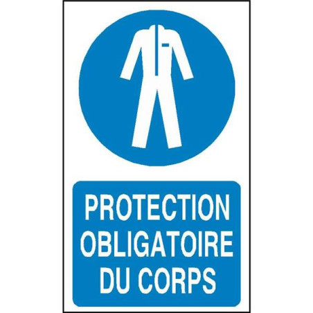 Panneau Obligation Protection Corps | Signalétique EPI Industrielle