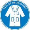 Signalétique Blouse Obligatoire Pro | Zone-Print.fr