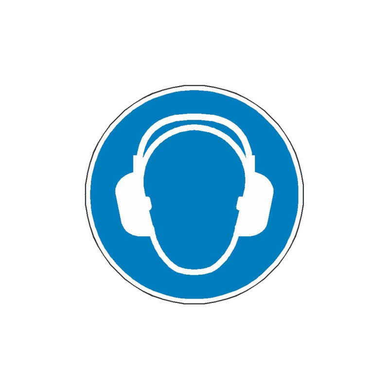 Signalétique Casque Antibruit Obligatoire ISO 7010