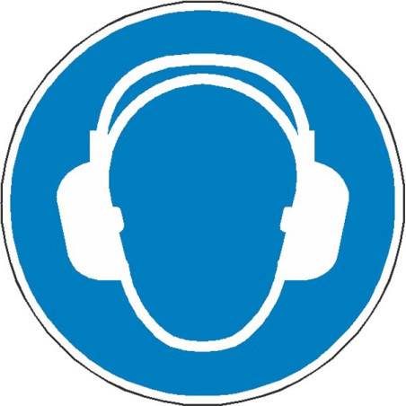 Signalétique Casque Antibruit Obligatoire ISO 7010