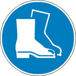 Signalétique Chaussures de Sécurité Obligatoires ISO 7010
