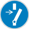 Panneau Obligation Débrancher Électricité | Sécurité ISO 7010