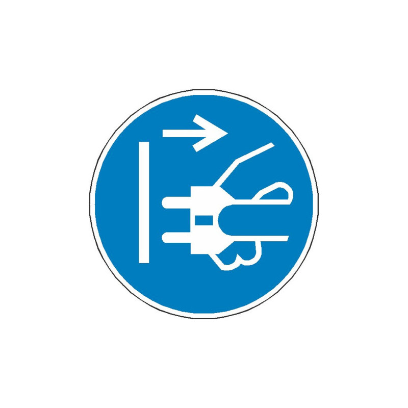 Panneau Déconnexion Électrique ISO 7010 | Sécurité Zone-Print