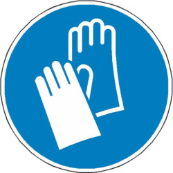 Signalétique Gants Protection Obligatoires ISO 7010 | Zone-Print
