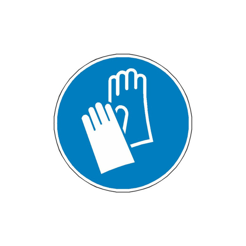 Signalétique Gants Protection Obligatoires ISO 7010 | Zone-Print