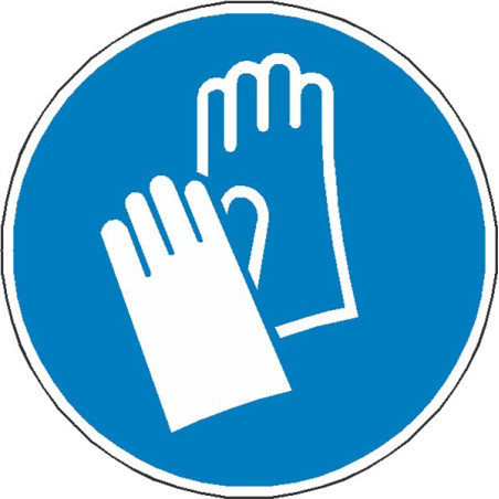 Signalétique Gants Protection Obligatoires ISO 7010 | Zone-Print