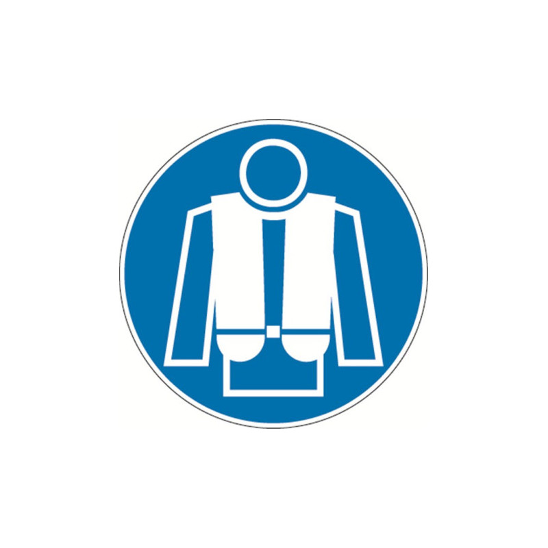 Panneau Obligation Gilet de Sauvetage | Sécurité Pro | Zone-Print