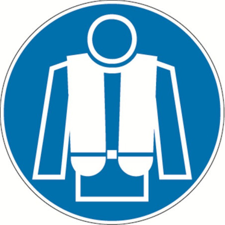 Panneau Obligation Gilet de Sauvetage | Sécurité Pro | Zone-Print