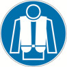 Panneau Obligation Gilet de Sauvetage | Sécurité Pro | Zone-Print