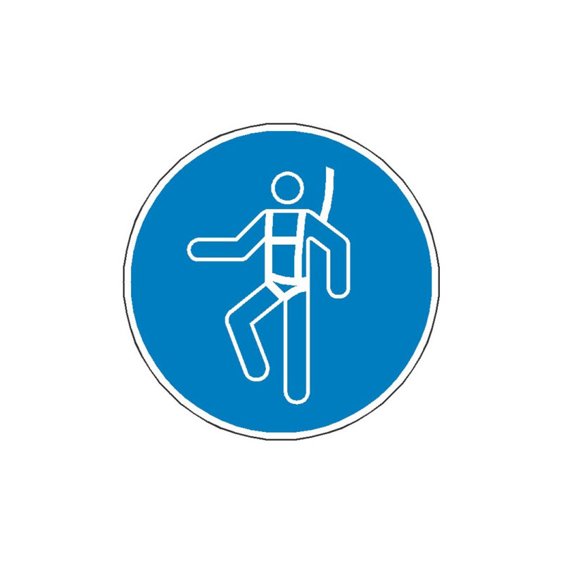 Panneau Obligation Harnais de Sécurité ISO 7010 | Zone-Print
