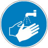 Signalétique Lavage Mains Obligatoire ISO 7010 | Zone-Print