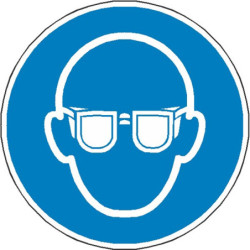 Signalétique Lunettes de Protection Obligatoires | Zone-Print