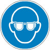 Signalétique Lunettes de Protection Obligatoires | Zone-Print