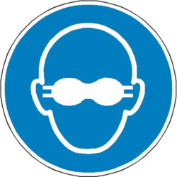 Signalétique Obligation Lunettes Protection ISO 7010 | Zone-Print