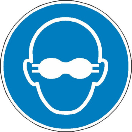 Signalétique Obligation Lunettes Protection ISO 7010 | Zone-Print