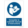 Signalétique M002 | Consulter Notice/Manuel ISO 7010 - Zone-Print