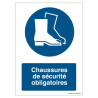 Signalétique Chaussures Sécurité Obligatoires | Zone-Print