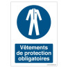 Signalétique Obligatoire Vêtements de Protection ISO 7010