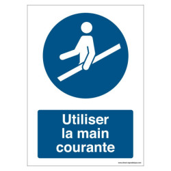 Signalétique Obligation Main Courante ISO 7010 | Zone-Print