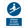 Signalétique Obligation Main Courante ISO 7010 | Zone-Print