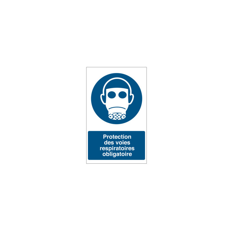 Panneau Protection Respiratoire Obligatoire | Zone-Print