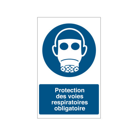 Panneau Protection Respiratoire Obligatoire | Zone-Print