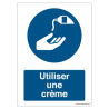 Panneau Obligation Crème | Protection Peau | ISO 7010