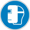 Panneau Obligation Masque Soudage ISO 7010 | Zone-Print.fr