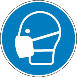 Panneau Masque Obligatoire ISO 7010 M016 Pro | Zone-Print