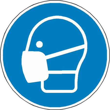 Panneau Masque Obligatoire ISO 7010 M016 Pro | Zone-Print