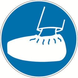 Signalétique Obligatoire: Port de Sur-Chaussures | Zone-Print