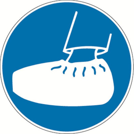 Signalétique Obligatoire: Port de Sur-Chaussures | Zone-Print