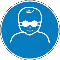 Panneau Protection Yeux Enfants ISO 7010 M025 | Zone-Print