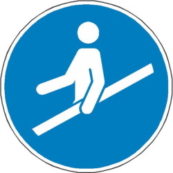 Signalétique Obligation Main Courante ISO 7010 M012 - Sécurité