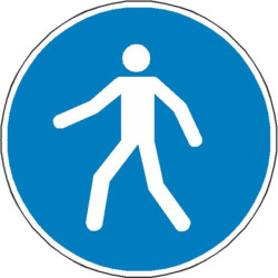 Signalétique Passage Piétons ISO 7010 M024 | Sécurité Zone-Print