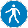 Signalétique Passage Piétons ISO 7010 M024 | Sécurité Zone-Print