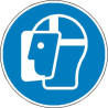 Panneau Visière Protection Obligatoire ISO 7010 M013