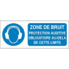 Panneau Protection Auditive Obligatoire | Zone Bruit | Zone-Print