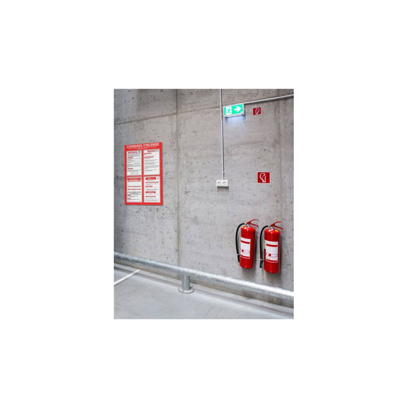 Panneau Consigne Incendie R.4227-37 | Sécurité Pro Zone-Print