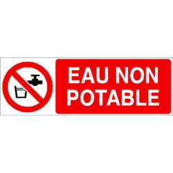Panneau Eau Non Potable | Signalétique Industrielle Zone-Print
