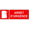 Etiquette Arrêt d'Urgence | Signalétique Industrielle - Zone-Print