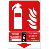 Étiquette Extincteur ABC | Signalétique Incendie Pro Zone-Print