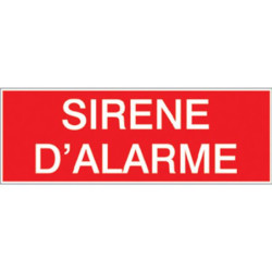 Etiquette Sirène d'Alarme | Signalétique Sécurité B2B