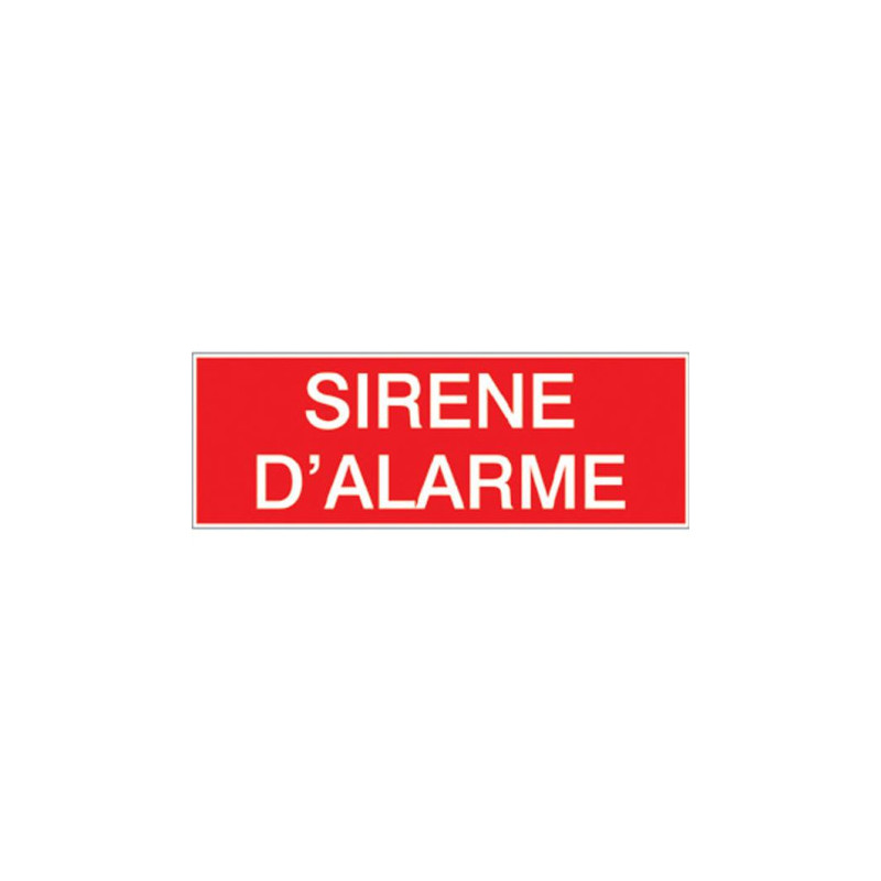 Etiquette Sirène d'Alarme | Signalétique Sécurité B2B
