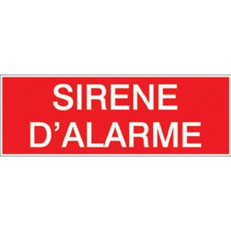 Etiquette Sirène d'Alarme | Signalétique Sécurité B2B