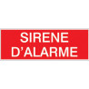 Etiquette Sirène d'Alarme | Signalétique Sécurité B2B