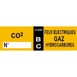 Étiquettes Extincteur BC | Signalétique Incendie Pro - Zone-Print