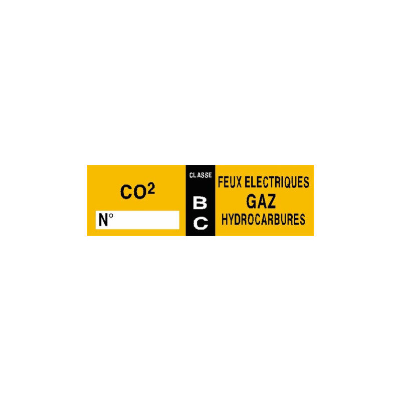 Étiquettes Extincteur BC | Signalétique Incendie Pro - Zone-Print